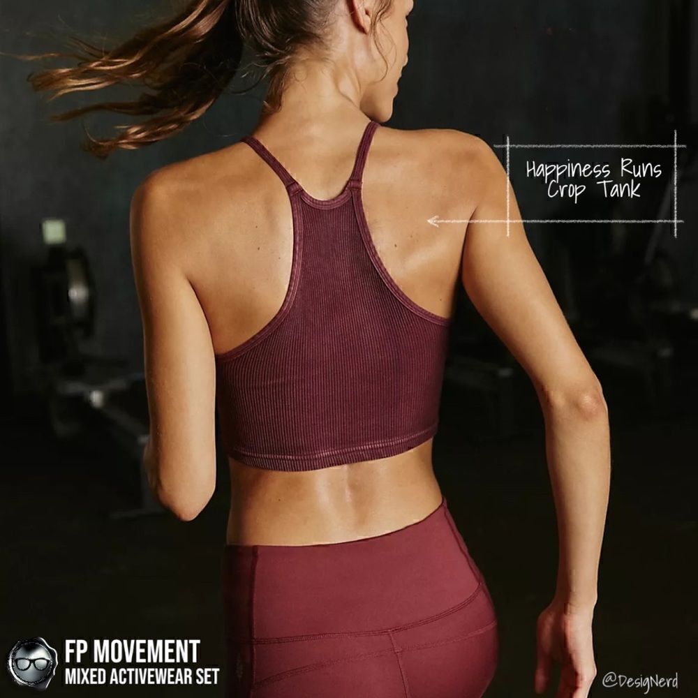 FP MOVEMENT SET: GOOD KARMA SQUARE NECK BRA + BIKE SHORTS + HAPPINESS RUNS CROP - Picture 9 of 16